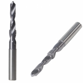Solid Carbide 2 Flute Step Drill TIALN Coated